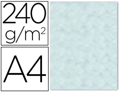 Papel pergamino con bordes A4 (240 gr) AZUL Liderpapel