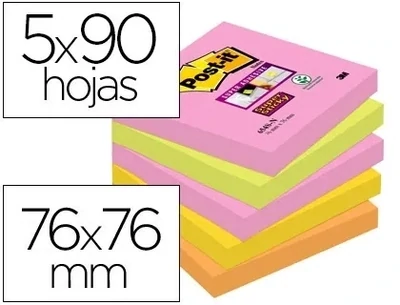 Nota adhesiva (76x76 mm) CAPE TOWN Super Sticky Post-it