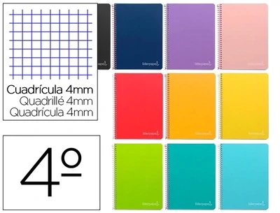 Cuaderno 4º (4 mm) tapa dura Witty de Liderpapel