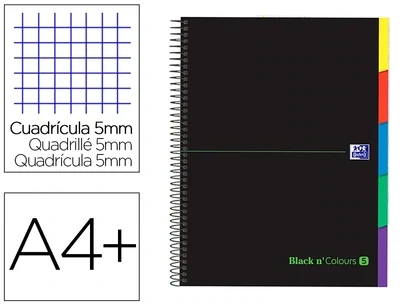 Cuaderno espiral A4+ (5 mm) EBook 5 de Oxford