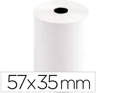 Rollo papel térmico (57x35 mm) de Q-Connect