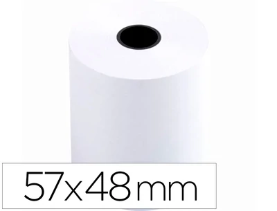 Rollo papel térmico (57x48 mm) de Q-Connect