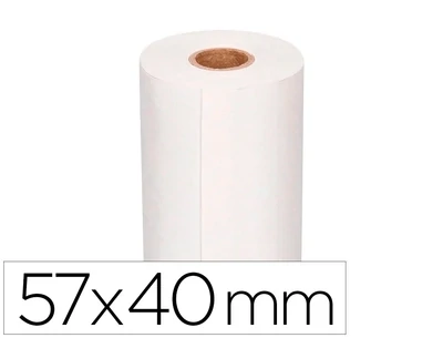 Rollo papel térmico (57x40 mm) de Q-Connect