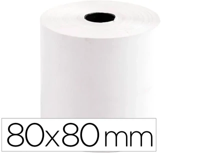 Rollo papel térmico (80x80mm) de Q-Connect