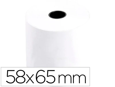 Rollo papel electra (58x65 mm) de Q-Connect