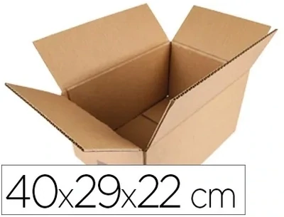 Caja embalar (400x220x290 mm) canal simple de Q-Connect