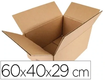 Caja embalar (600x400x290 mm) canal simple de Q-Connect