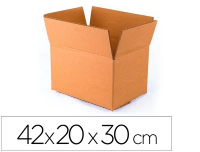 Caja embalar (420x200x300 mm) canal doble de Q-Connect