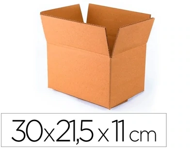 Caja embalar (300x215x110 mm) automontable de Q-Connect