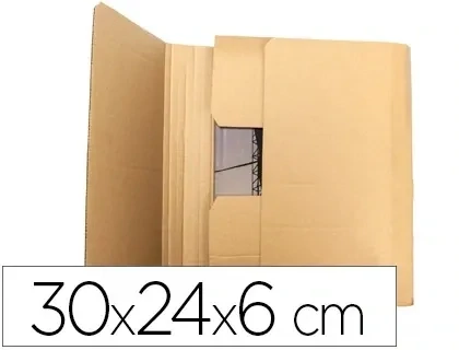 Caja para embalar libros (300x240x60 mm) de Q-Connect