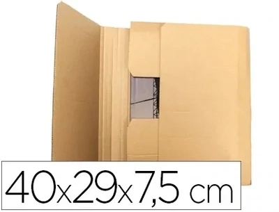 Caja para embalar libros (400x290x75 mm) de Q-Connect