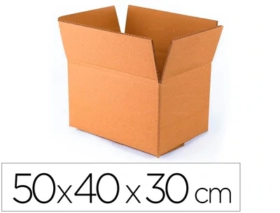 Caja embalar (500x400x300 mm) automontable de Q-Connect