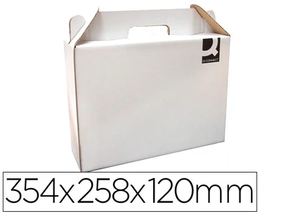 Caja embalar (355x120x258 mm) automontable de Q-Connect