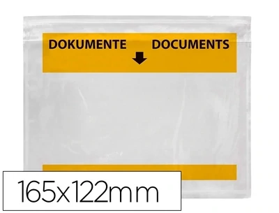 Sobre adhesivo portadocumentos (165x122 mm) Q-Connect