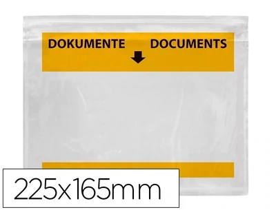 Sobre adhesivo portadocumentos (225x165 mm) Q-Connect