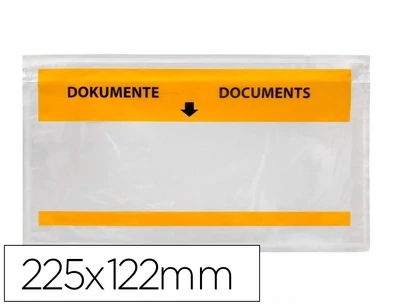 Sobre adhesivo portadocumentos (225x122 mm) Q-Connect