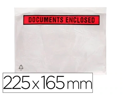 Sobre adhesivo portadocumentos (235x175 mm) Q-Connect
