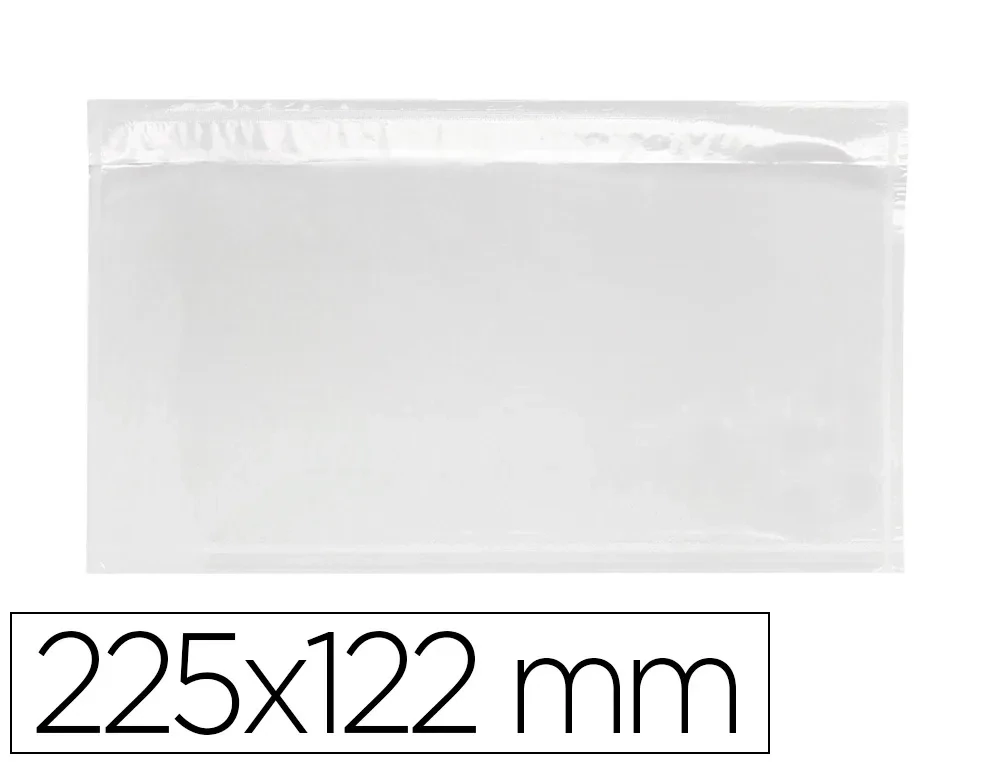 Sobre adhesivo transparente (225x122 mm) de Q-Connect
