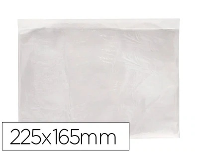 Sobre adhesivo transparente (225x165 mm) Q-Connect