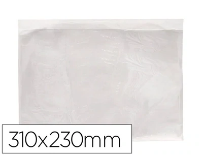 Sobre adhesivo transparente (310x230 mm) de Q-Connect