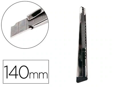 Cúter metálico (cuchilla estrecha 9 mm) de Q-Connect