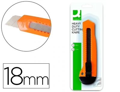Cúter plástico (cuchilla ancha 18 mm) KF10937 Q-Connect