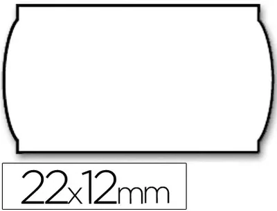 Etiquetas etiquetadora (22x12 mm/ LISA REMOVIBLE) Meto