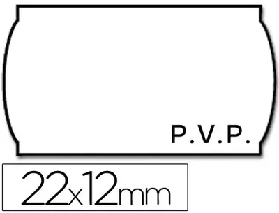 Etiquetas para etiquetadora (22x12 mm / PVP) de Meto