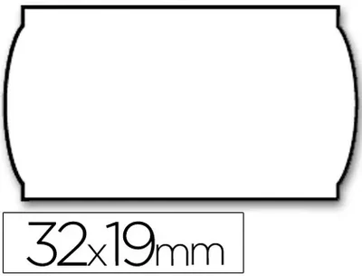 Etiquetas etiquetadora (32x19 mm/LISA-ondulada) de Meto