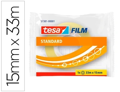 Cinta adhesiva (33m x 15mm) en bolsa Standard de Tesa
