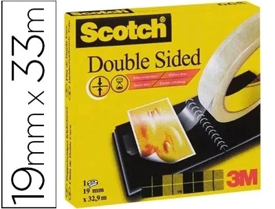 Cinta adhesiva (33m x 19mm) doble cara de Scotch 665