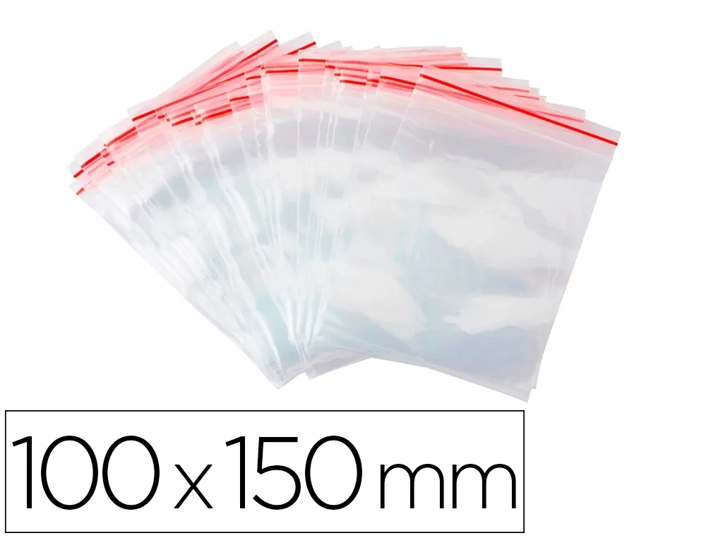 Bolsa plástico autocierre (100x150 mm) de Q-Connect