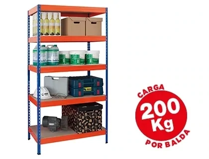 Estantería metálica (5 estantes / 200 kg) de Ar Storage