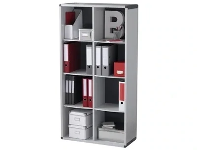 Mueble estantería (8 casillas) gris de Paperflow