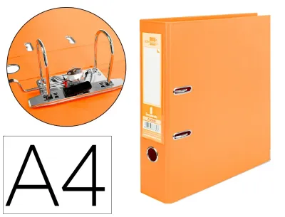 Archivador palanca A4 NARANJA Documenta de Liderpapel