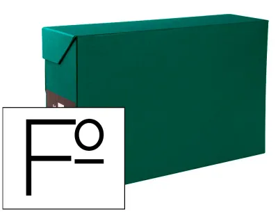 Caja transferencia Fº (sin fuelle) VERDE de Liderpapel