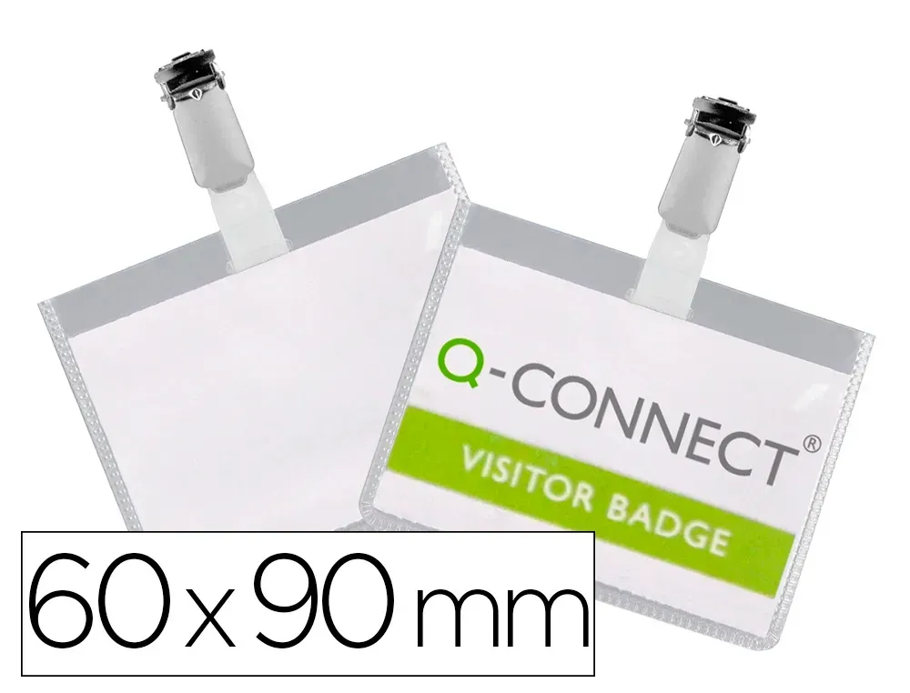 Identificador (90x60 mm) pinza y cerrada de Q-Connect