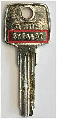 ABUS Ersatzschlüssel für EC550 nach Schlüsselnr. SM.....