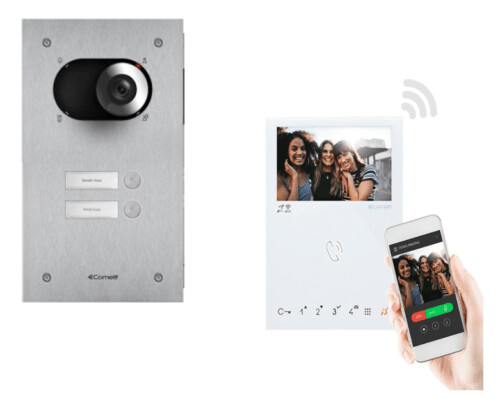 Comelit Switch 2 Familien Video-Sprechanlage Set WIFI App KVS2012