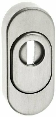 Topstar Schutzrosette oval mit ZA Edelstahl Zylinderüberstand 11 - 14 mm