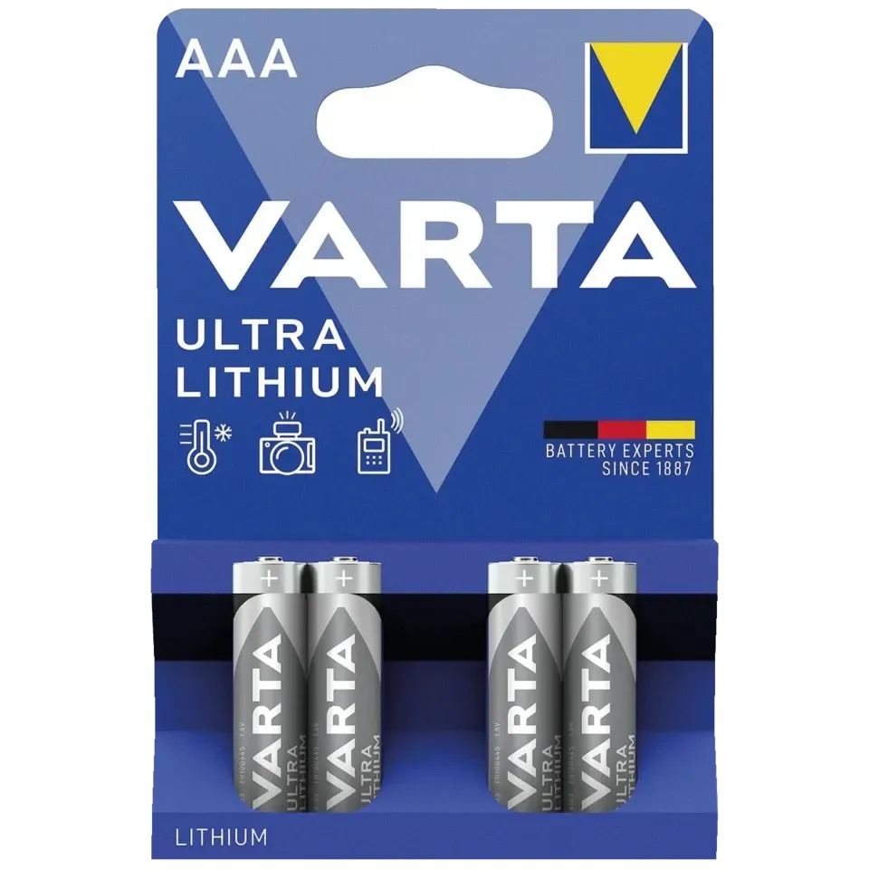 ABUS TECTIQ Beschlag Batterien (4er Blister Varta Lithium Ultra AAA)