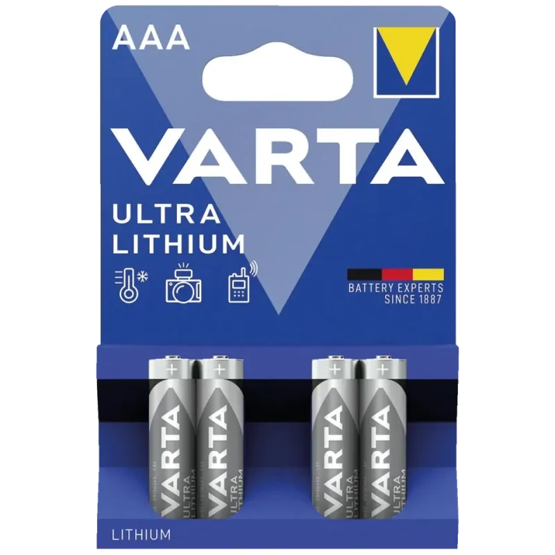 ABUS TECTIQ Beschlag Batterien (4er Blister Varta Lithium Ultra AAA)