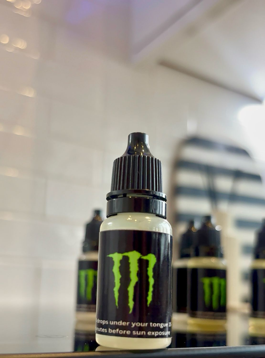 Tanning drops Monster flavour