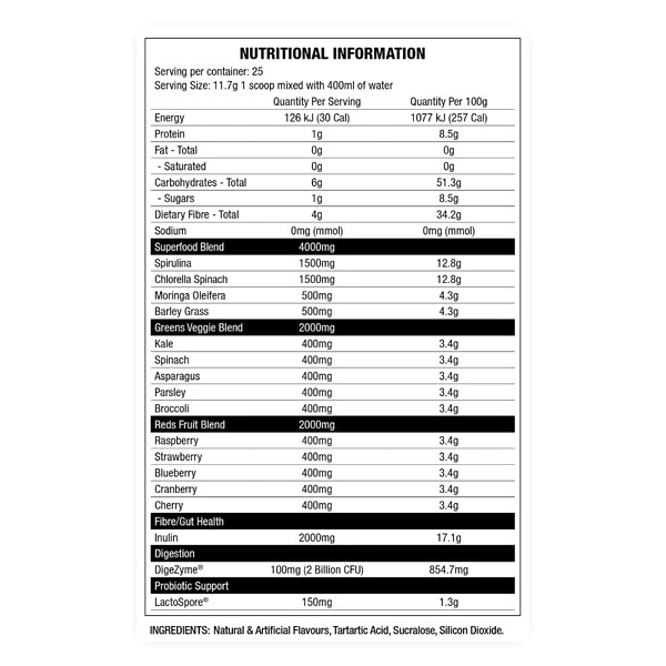 Chaos Crew Serious Greens Pineapple delight