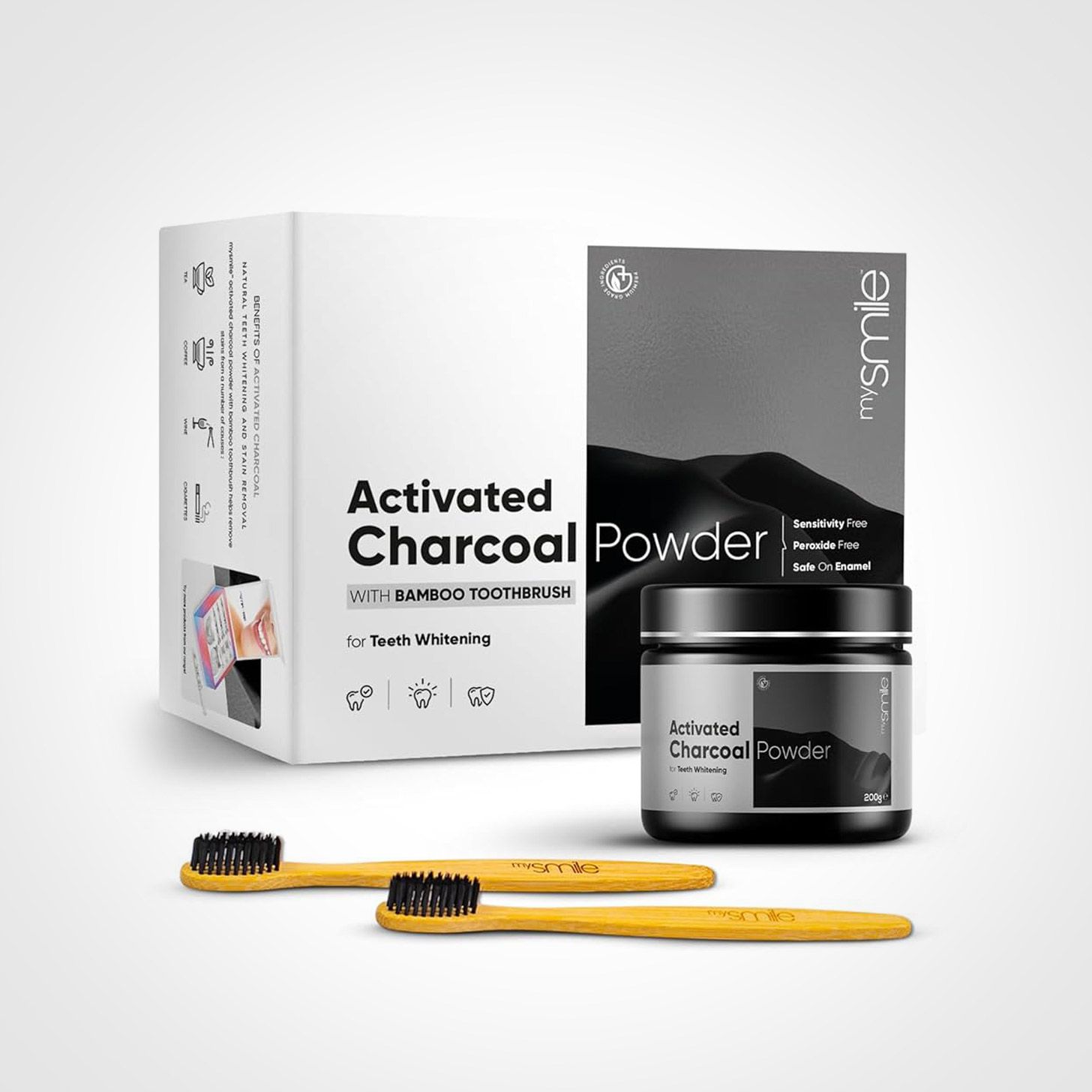 MySmile Activated Charcoal Teeth Whitening Kit