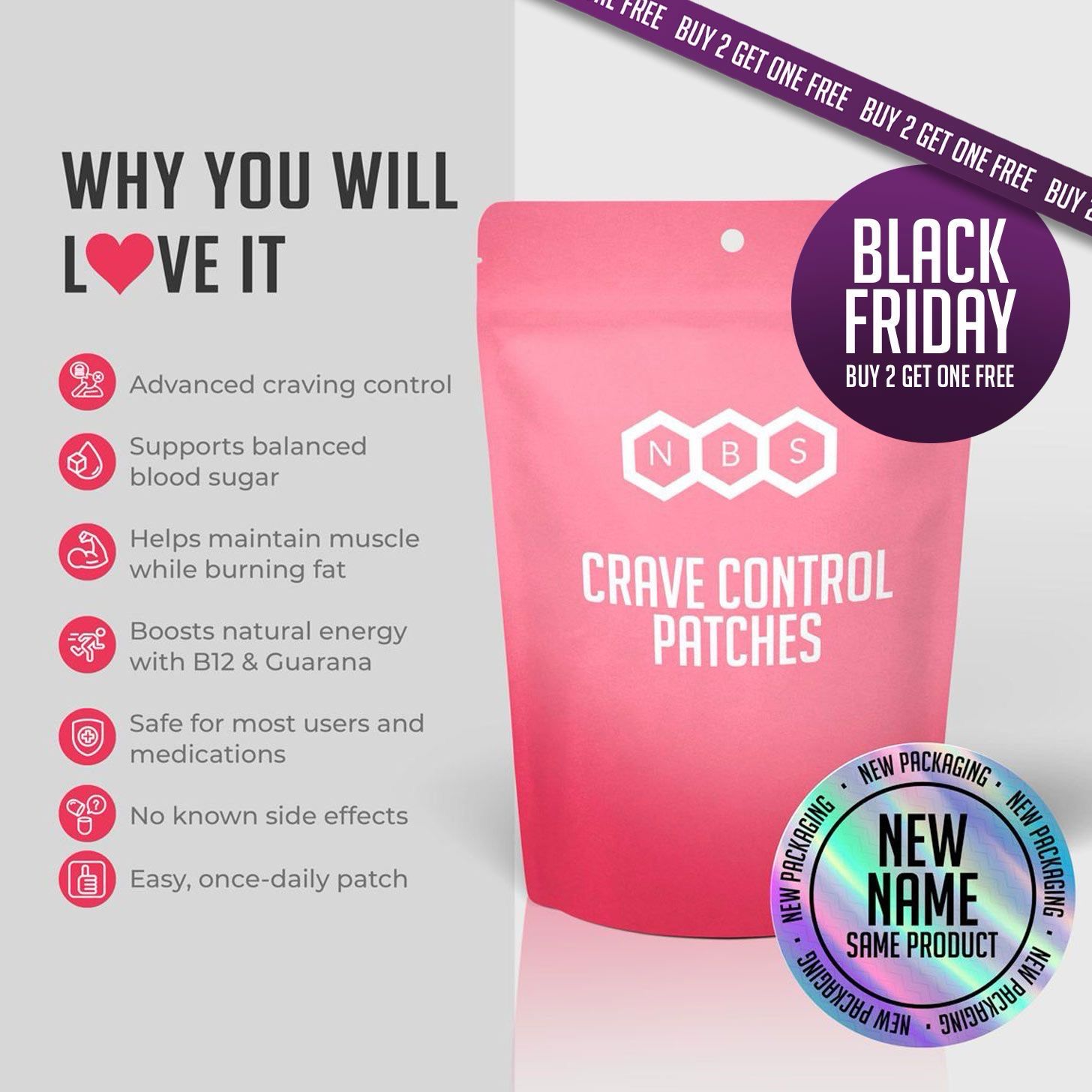 Crave Control Patches 12 PACK