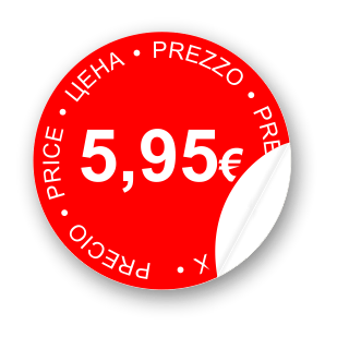 88 pegatinas con importe