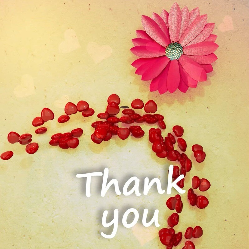 Thank you - Animated card