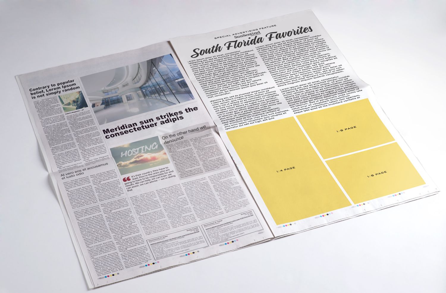 Sun Sentinel Promo Pages - Quarter Page