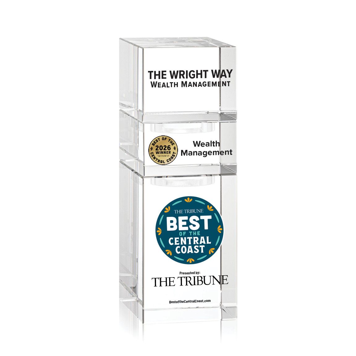 Crystal Winner's Award - Stackable Tower